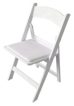 white chair padded